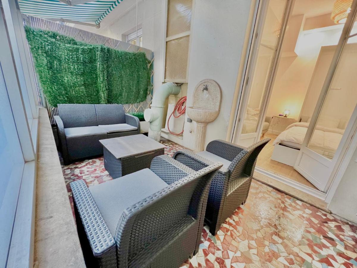Riviera Superbe Studio Terrasse 100m Promenade Des Anglais Carre D'or Terrasse Meyerbeer Nice